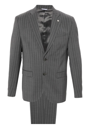 Manuel Ritz pinstriped single-breasted suit - Grey