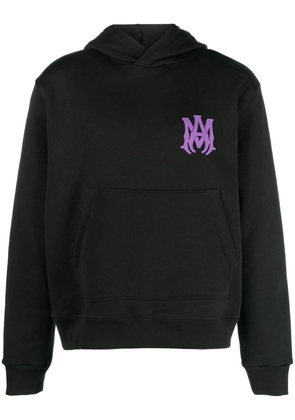 AMIRI logo-print cotton hoodie - Black