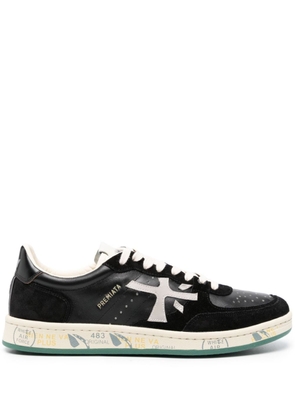 Premiata Clay low-top leather sneakers - Black