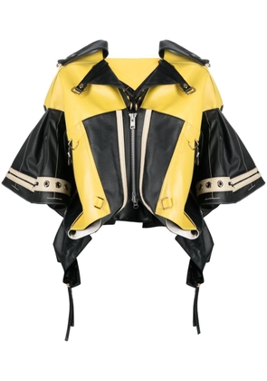 Junya Watanabe x Comme De Garçon asymmetric panelled jacket - Black