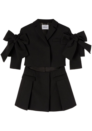 AMBUSH bow-embellished cut-out minidress - Black