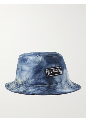 Vilebrequin - Boheme Logo-Appliquéd Tie-Dyed Cotton Bucket Hat - Men - Blue - M/L