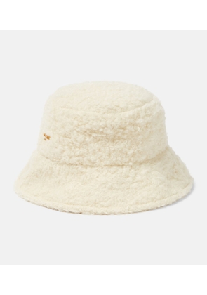 Balmain Logo wool-blend bucket hat