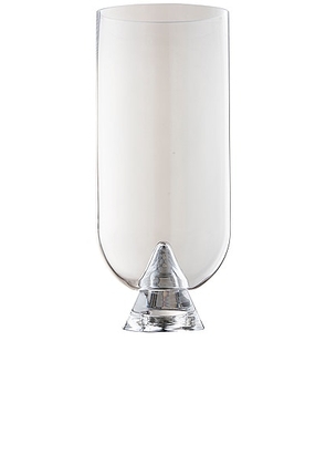 AYTM Glacies Vase in Clear - White. Size all.