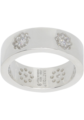 Hatton Labs Silver Daisy Band Ring