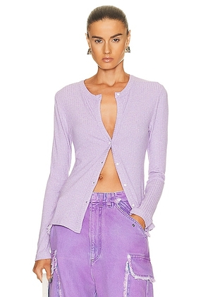 Citizens of Humanity Sadie Cardigan in Lilac - Lavender. Size S (also in ).