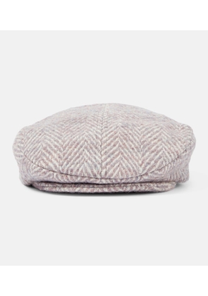 Ruslan Baginskiy Herringbone wool-blend cap
