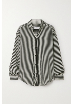 Matteau - + Net Sustain Striped Poplin Shirt - Black - 1,2,3,4,5,6,7