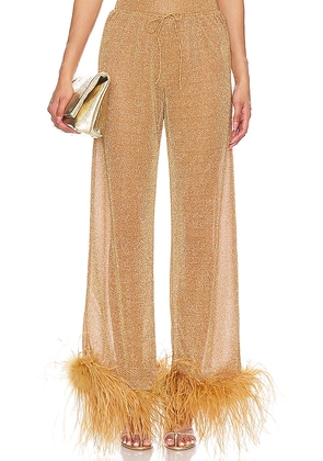 Oseree Lumiere Plumage Pants in Tan. Size M, S, XL.