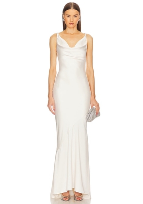 Michael Costello x REVOLVE Fay Gown in Ivory. Size L, S, XL, XS.