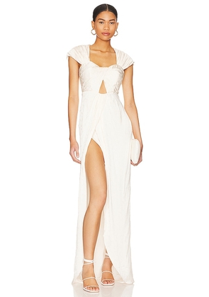 Tularosa Renada Gown in Ivory. Size L, XS.