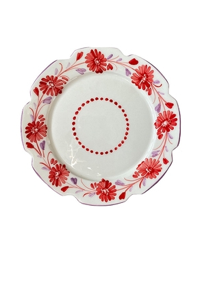 Vaisselle Janine 23cm Starter Plate Set Of 4 in Red.
