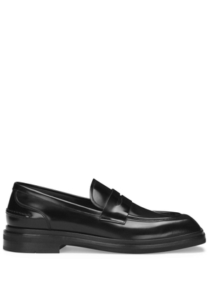 Dolce & Gabbana square-toe leather loafers - Black