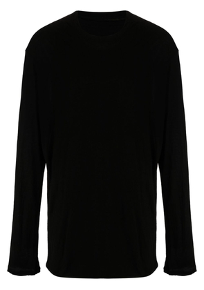 Julius round-neck long-sleeve T-shirt - Black