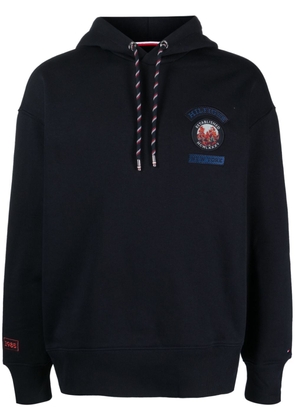 Tommy Hilfiger logo-embroidered hoodie - Blue