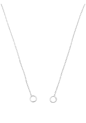 Marla Aaron 14kt white gold square-link chain - Metallic