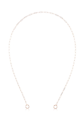 Marla Aaron 14kt rose gold square link chain - Metallic