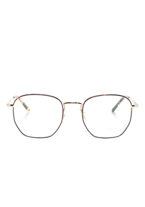 Oliver Peoples geometric-frame glasses - Brown