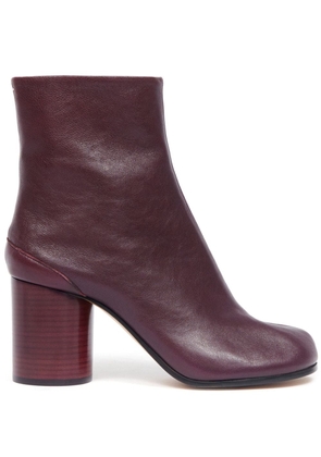 Maison Margiela Tabi 80mm leather ankle boots - Purple
