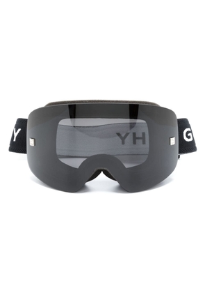 Givenchy Eyewear logo-band ski goggles - Black