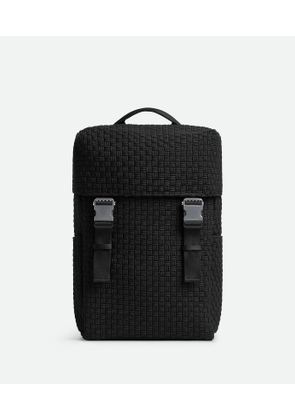Bottega Veneta Voyager Backpack - Black - Man - Cotton & Polyamide