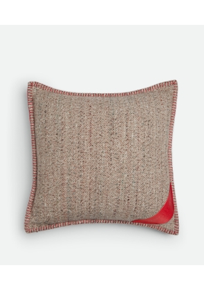 Bottega Veneta Tweed Cushion - Brown - Unisex - Alpaca Wool, Silk & Merino Wool