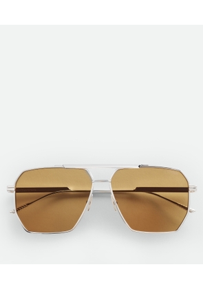 Bottega Veneta Classic Aviator Sunglasses - Brown - Unisex -