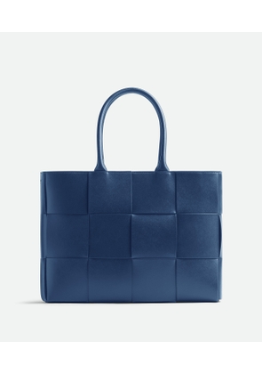 Bottega Veneta Medium Arco Tote Bag - Blue - Man - Calfskin