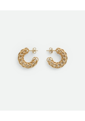 Bottega Veneta Crochet Earrings - Gold - Woman -