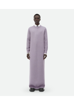 Bottega Veneta Wool Long Dress - Purple - Man - S - Wool
