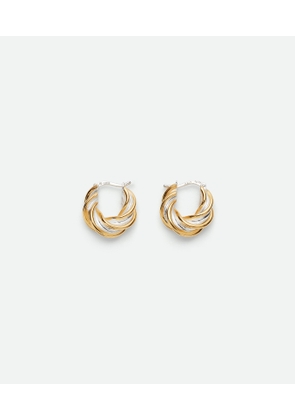 Bottega Veneta Pillar Hoop Earrings - Gold - Woman -