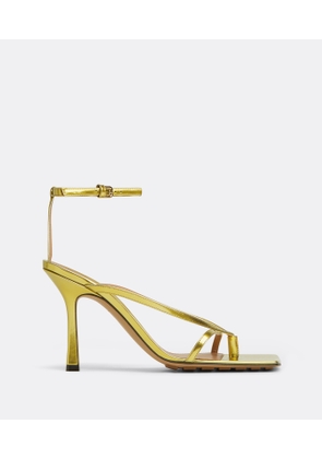 Bottega Veneta Stretch Strap Sandal - Gold - Woman - 1,5 - Calf Skin