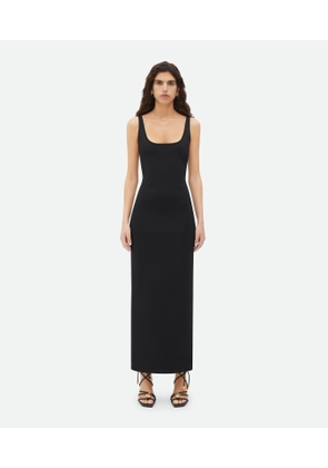 Bottega Veneta Compact Viscose Long Dress - Black - Woman - XS - Viscose, Polyamide & Elastane