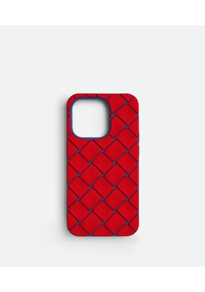 Bottega Veneta Iphone 14 Pro Case - Red - Man - Silicone