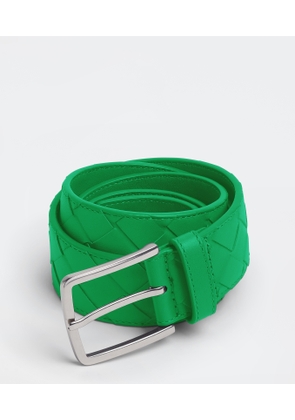 Bottega Veneta Intrecciato Belt - Green - Man - 80 - Calfskin