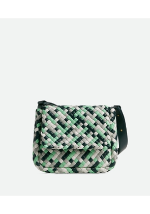 Bottega Veneta Small Cobble Shoulder Bag - Green - Woman - Lambskin