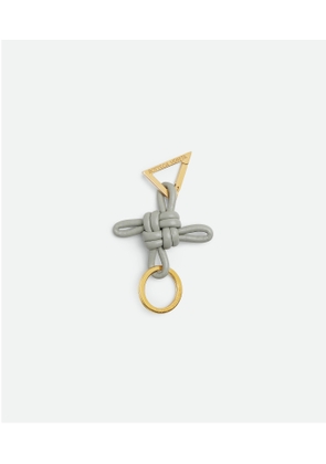 Bottega Veneta Triangle Key Ring - Grey - Woman - Lambskin