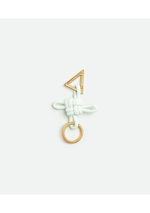 Bottega Veneta Triangle Key Ring - White - Woman - Lambskin