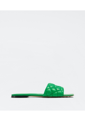 Bottega Veneta Padded Flat Sandal - Green - Woman   Lambskin