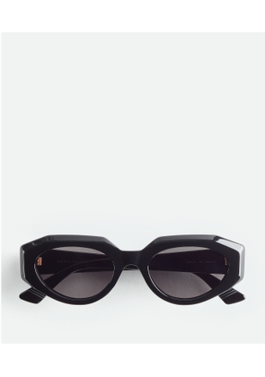 Bottega Veneta Facet Acetate Cat Eye Sunglasses - Blue - Unisex - Acetate