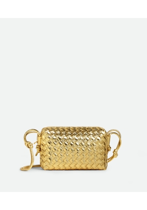 Bottega Veneta Mini Loop Camera Bag - Gold - Woman - Lamb Skin