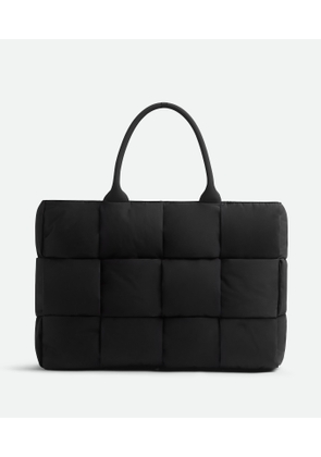 Bottega Veneta Large Arco Padded Tote Bag - Black - Man - Polyamide