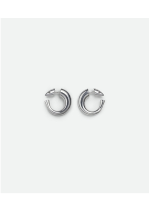 Bottega Veneta Sardine Hoop Earrings - Silver - Woman -