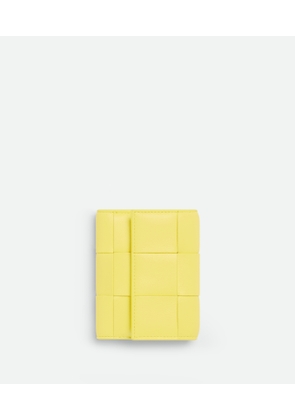 Bottega Veneta Cassette Tri-fold Zip Wallet - Yellow - Woman - Lambskin