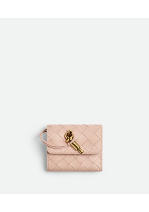 Bottega Veneta Andiamo Tri-fold Zip Wallet - Pink - Woman - Lambskin