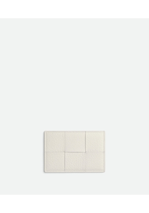 Bottega Veneta Cassette Credit Card Case - White - Woman - Calf Skin