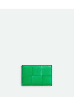 Bottega Veneta Cassette Credit Card Case - Green - Woman - Lamb Skin