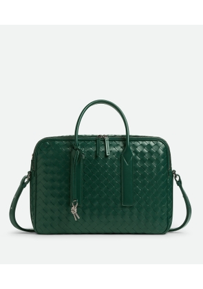 Bottega Veneta Getaway Large Briefcase - Green - Man - Calfskin