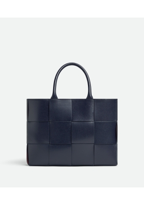 Bottega Veneta Small Arco Tote Bag With Strap - Blue - Man - Calfskin