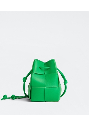 Bottega Veneta Mini Cassette Bucket Bag - Green - Woman - Lambskin